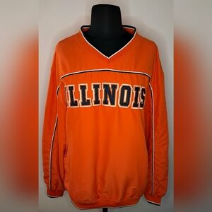 Unisex Fighting Illini Colosseum Orange Windbreaker Pullover Jacket